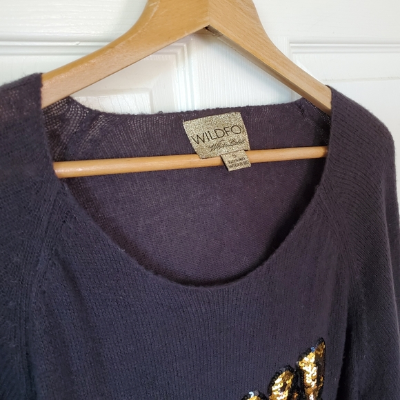 Wildfox White Label Sequined Oversized Sweater - Picture 6 of 8